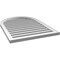 Ekena Millwork Round Top Surface Mount PVC Gable Vent: Functional, w/ 2"W x 1-1/2"P Brickmould Frame, 26"W x 36"H GVPRT26X3602SF - alternate 2